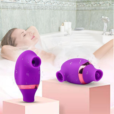 USB Rechargeable Silicone Nipple Sucking Vibrator Clitoris Licking Vibrator Sex Toys For Women