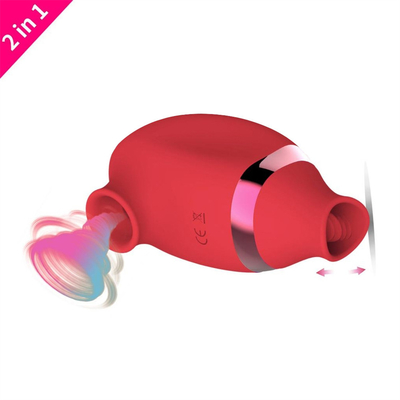 USB Rechargeable Silicone Nipple Sucking Vibrator Clitoris Licking Vibrator Sex Toys For Women