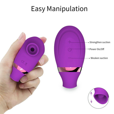 USB Rechargeable Silicone Nipple Sucking Vibrator Clitoris Licking Vibrator Sex Toys For Women