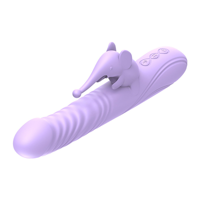 Silicone Stretchable Heating Rabbit Vibrator G Spot Clitoris Stimulator Female Sex Toys Rabbit Vibrator for Woman Vagina