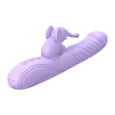 Silicone Stretchable Heating Rabbit Vibrator G Spot Clitoris Stimulator Female Sex Toys Rabbit Vibrator for Woman Vagina