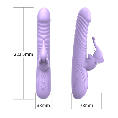 Silicone Stretchable Heating Rabbit Vibrator G Spot Clitoris Stimulator Female Sex Toys Rabbit Vibrator for Woman Vagina