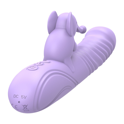 Silicone Stretchable Heating Rabbit Vibrator G Spot Clitoris Stimulator Female Sex Toys Rabbit Vibrator for Woman Vagina