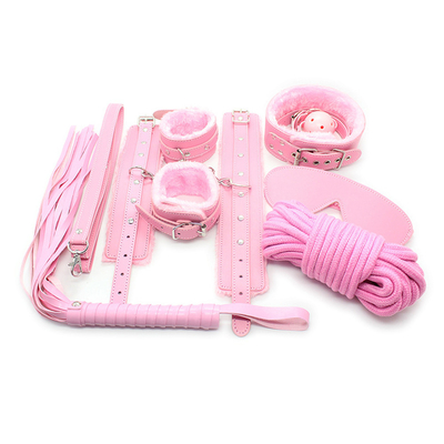 Bondage PU Leather Fetish Kit Restraints Slave Sex Toy Bondage For Couples