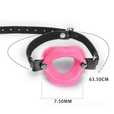 New Sex Toys for Women Fetish Leather Rubber Lips O Ring Open Mouth Gag Bondage Restraints BDSM Sex Erotic Toy