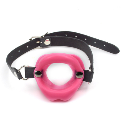 New Sex Toys for Women Fetish Leather Rubber Lips O Ring Open Mouth Gag Bondage Restraints BDSM Sex Erotic Toy