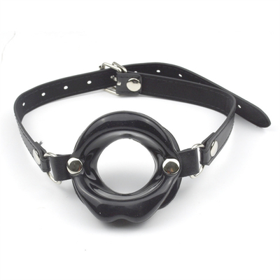 New Sex Toys for Women Fetish Leather Rubber Lips O Ring Open Mouth Gag Bondage Restraints BDSM Sex Erotic Toy