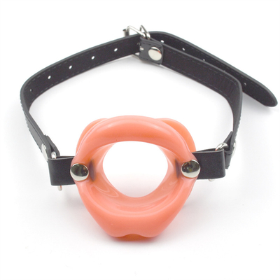 New Sex Toys for Women Fetish Leather Rubber Lips O Ring Open Mouth Gag Bondage Restraints BDSM Sex Erotic Toy