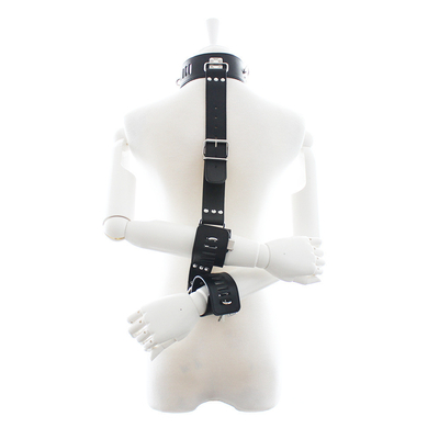 Bondage Harness Fashion Gothic Collar, PU Sexy Punk Choker with Alloy Heart Dangle for Woman