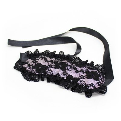 Flirting Lace Eye Blindfold for Adults Bondage Flirting Blindfold Factory Price Sinful Pink Blindfold Bondage Toy