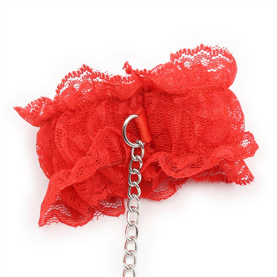 6pcs Lace Eye Mask Handcuffs Male Female Slave Bed Game Bondage Kit