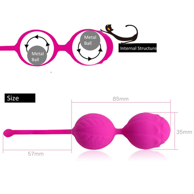 Silicone Vagina Stress Therapy Training Kegel Ball Sex Toy for Woman