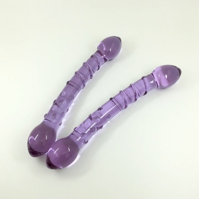 Double Heads Butt Plug Anal Plug Butt Glass Butt Plug with Inner Screw Design Distributed to Worldwide Glass Dildos