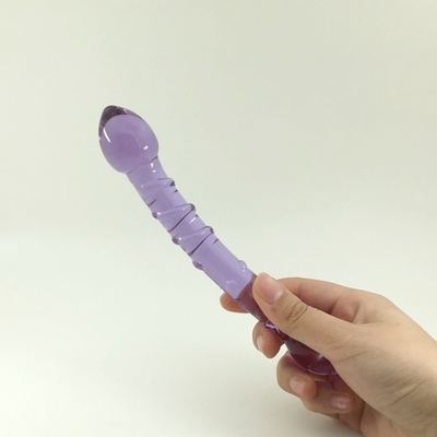 Double Heads Butt Plug Anal Plug Butt Glass Butt Plug with Inner Screw Design Distributed to Worldwide Glass Dildos