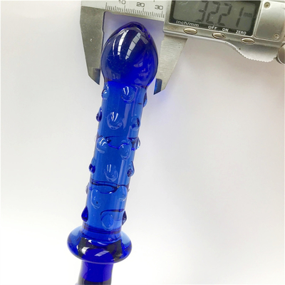 Glass Dildo Blue Prostate Massager Crystal Glass Dildo Sex Toys For Women