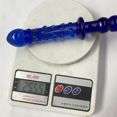 Glass Dildo Blue Prostate Massager Crystal Glass Dildo Sex Toys For Women