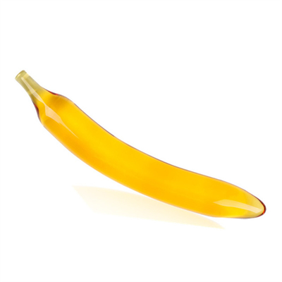 Crystal Penis Anal Butt Plug G-Spot Clitoral Masturbation Eggplant Glass Dildo For Women