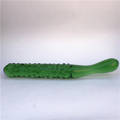 Crystal Penis Anal Butt Plug G-Spot Clitoral Masturbation Eggplant Glass Dildo For Women