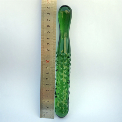 Crystal Penis Anal Butt Plug G-Spot Clitoral Masturbation Eggplant Glass Dildo For Women