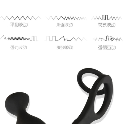 10 Frequency Double Penetration Anal Plug Dildo Butt Plug Vibrator for Men Strap on Penis Vagina Plug Adult Sex Toys for