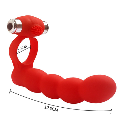 Anal Plug Scrotum Ring Drop Sex Toys Vibrating Tail Anus Plug For Women Connected with Penis Ring Anal Butt Plug Bullet