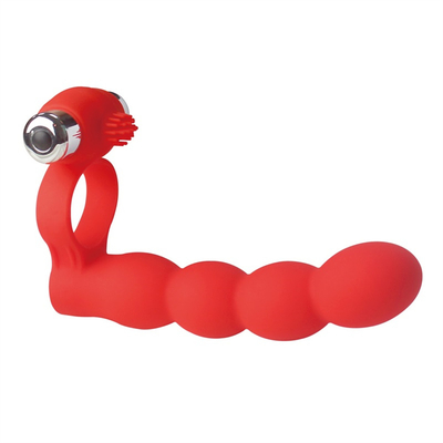 Anal Plug Scrotum Ring Drop Sex Toys Vibrating Tail Anus Plug For Women Connected with Penis Ring Anal Butt Plug Bullet