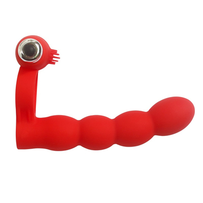 Anal Plug Scrotum Ring Drop Sex Toys Vibrating Tail Anus Plug For Women Connected with Penis Ring Anal Butt Plug Bullet
