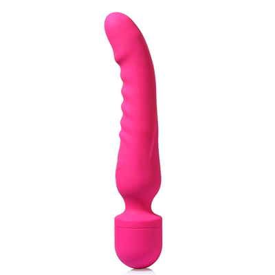 Heating AV Wand Vibrator Massager Waterproof Soft Dildo Vibrator Sex Toy For Woman