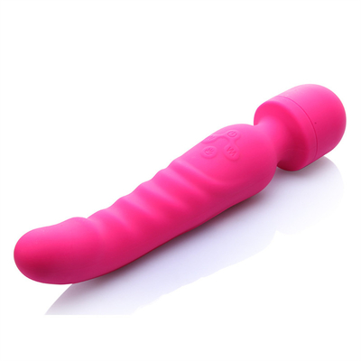 Heating AV Wand Vibrator Massager Waterproof Soft Dildo Vibrator Sex Toy For Woman