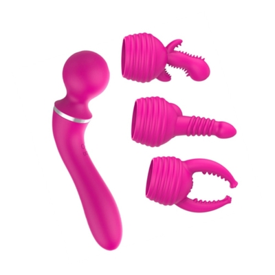 Rechargeable Multi-Head Clitoris Stimulator G-spot Vibrators Vagina vibrating For Women Sex Love