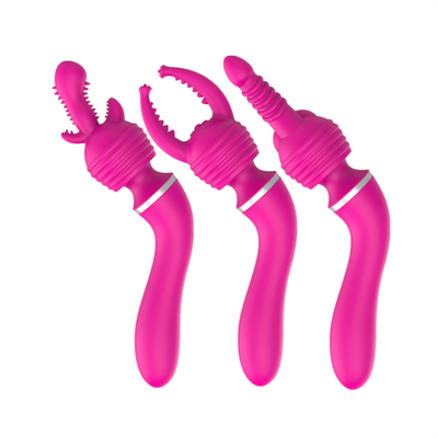 Rechargeable Multi-Head Clitoris Stimulator G-spot Vibrators Vagina vibrating For Women Sex Love