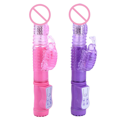 Rotatable rabbit vibrator Thrusting Head Dildo Vagina Pussy Sex Toys Rabbit Vibrator