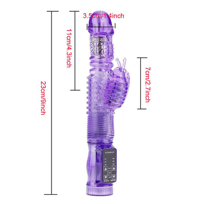 36 Multi-speeds Automatic retractable rabbit vibrator Rotation Function Vaginal Vibrator For Pussy