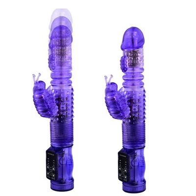 36 Multi-speeds Automatic retractable rabbit vibrator Rotation Function Vaginal Vibrator For Pussy