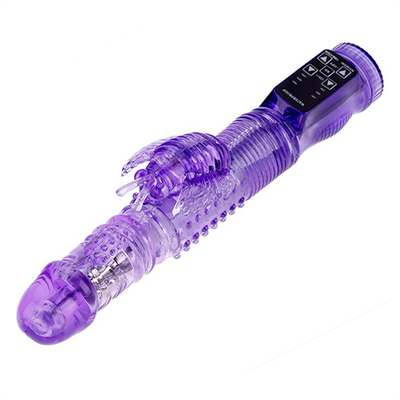 36 Multi-speeds Automatic retractable rabbit vibrator Rotation Function Vaginal Vibrator For Pussy