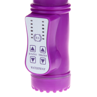 Rechargeable Thrust Rotation G Spot Dildo Dual pussy Rabbit sex vagina Vibrator for Women Female Clitoris Sex Toy