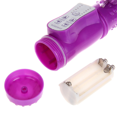 Rechargeable Thrust Rotation G Spot Dildo Dual pussy Rabbit sex vagina Vibrator for Women Female Clitoris Sex Toy