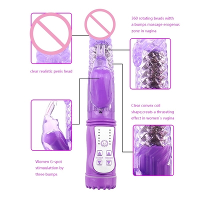 Rotatable rabbit vibrator Huge vibrating dildo Sex Toys Dildo for Women