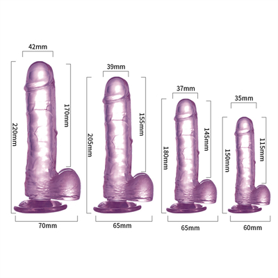 Hot Sale Big Size Plastic Cheap and Colorful Dildo TPE Realistic Huge Artificial Penis for Women Sex Toy Penis for Woman