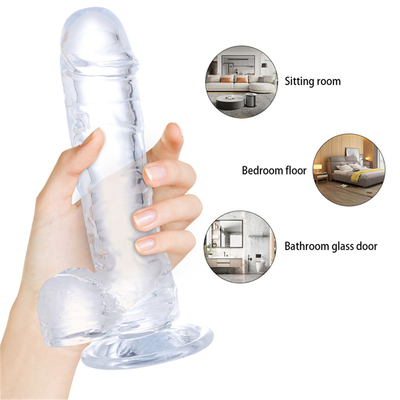 Hot Sale Big Size Plastic Cheap and Colorful Dildo TPE Realistic Huge Artificial Penis for Women Sex Toy Penis for Woman