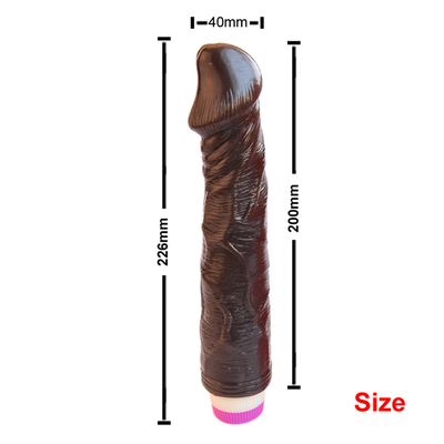 Stepless TPE Penis Vibrator Artificial Penis For Female