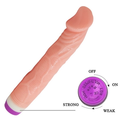 Stepless TPE Penis Vibrator Artificial Penis For Female