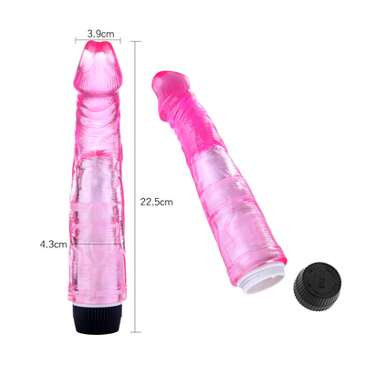 Stepless TPE Penis Vibrator Artificial Penis For Female