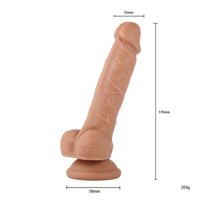 xese Colorful Liquid Silicone Realistic Dildos Adult Sex Toys for Woman