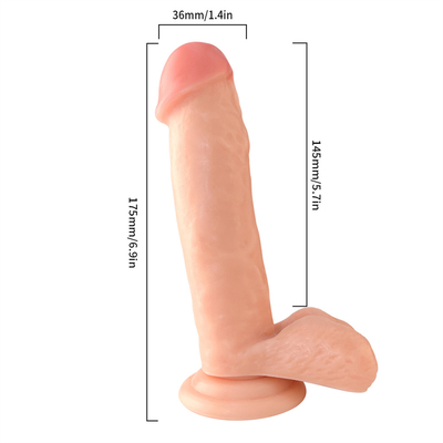 2023 American Hot-selling PVC Huge Realistic Dildo With Powerful Sucker Real Glans and Raised Testicle Vaginal G-spot An