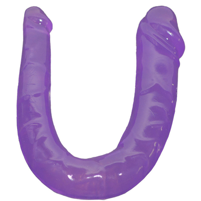 Medical TPE Dildo U-Shaped Dildo Double Head Penis For Women's Masturbation