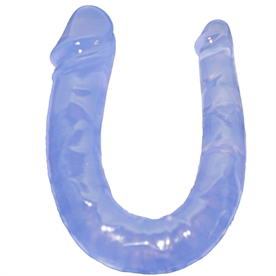 Medical TPE Dildo U-Shaped Dildo Double Head Penis For Women's Masturbation