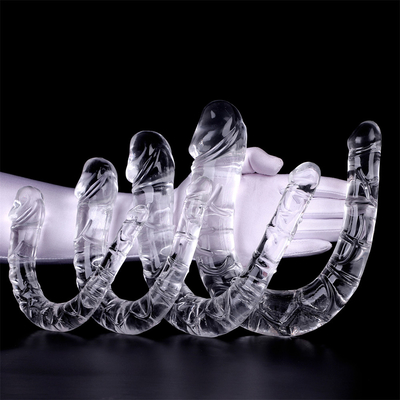 Medical TPE Dildo U-Shaped Dildo Double Head Penis For Women's Masturbation