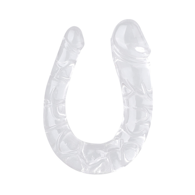 Medical TPE Dildo U-Shaped Dildo Double Head Penis For Women's Masturbation