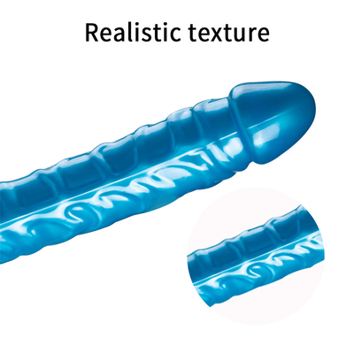 Jellies-Realistic Double Dong Adult Dildo Sex Toys for Lesbian Waterproof Flexible Dildo for Women Vaginal G-spot and An